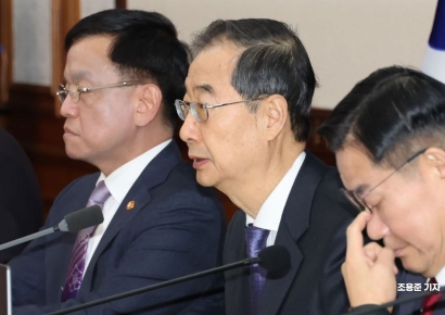 [포토]발언하는 한덕수 국무총리