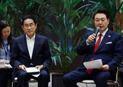 "日 기시다, 내달 20일 한국서 尹과 회담 검토"