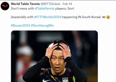 "손흥민, 탁구선수 건드리지 마"…탁구연맹까지 한국축구 조롱