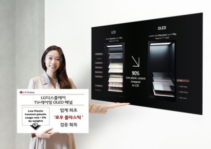 LGD, 'TV·투명 OLED 패널' 글로벌 친환경 인증 획득