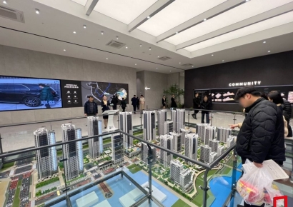 [르포]송도에 새 아파트는 2년만…'자이풍경채' 북적북적