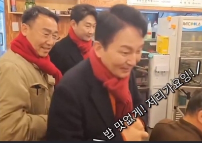 "밥맛없어, 저리 가"…원희룡, 계양 식당서 시민에 핀잔 듣고 한 말은