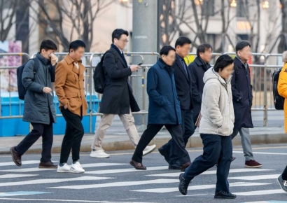 [포토] 봄 시샘 하는 '꽃샘추위'