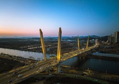 광안대교 능가하는 오색빛, DK아시아 인천 서구 ‘빛의 도시’ 조성
