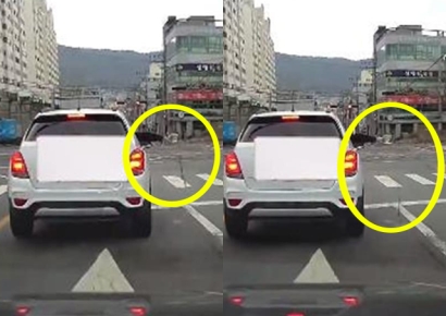 조수석 창문 열더니 컵라면 국물 '휙'…"부모 제지 안 하나"