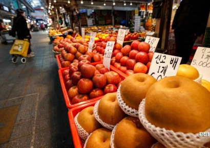 [포토] 배 도매가격 15kg '10만원' 돌파