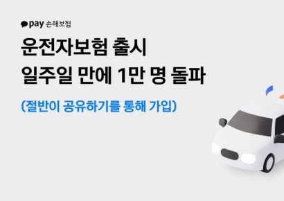 카카오페이손보, '운전자보험' 1주만에 가입 1만명 돌파