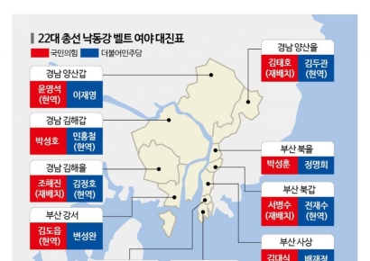 [총선 승부처]②낙동강 벨트 총력전…막말이 승패 가른다