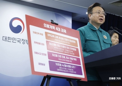 [포토] 의료개혁 4대과제 발표하는 조규홍 장관