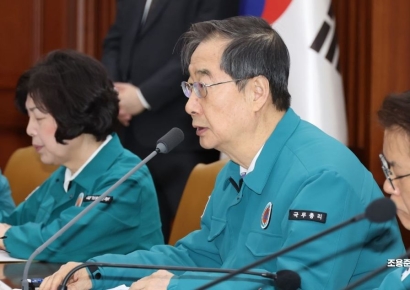 [포토] 의사 집단행동 대응 중대본 발언하는 한덕수 총리