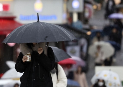 [내일날씨]일요일 전국 흐리고 곳곳에 비·눈…중부 중심 '겨울 강수'