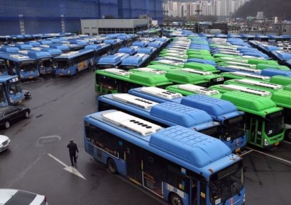 [포토] 12년만에 서울 버스파업