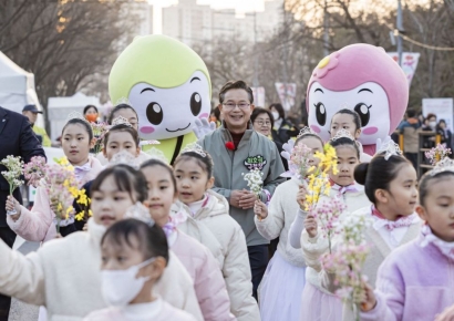 개나리 '만개'...벚꽃 다음주 '활짝'?