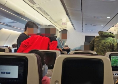 갑자기 몸 뻣뻣…대한항공 기내서 쓰러진 승객, 승무원이 살렸다