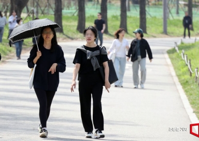 [포토] 반팔이 어색하지 않은 날씨