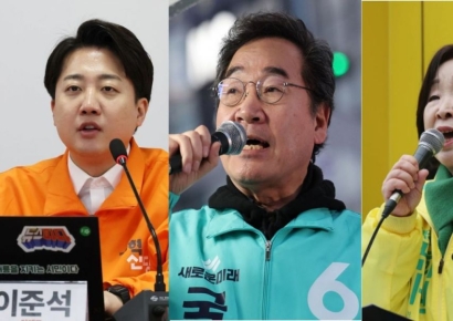 이준석 '무박유세'·이낙연 '촛불행사'·심상정 '화정역' 피날레