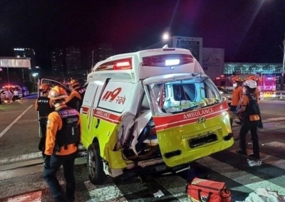 과속 질주하다 5명 사상 구급차 사고 낸 운전자 '징역 5년'