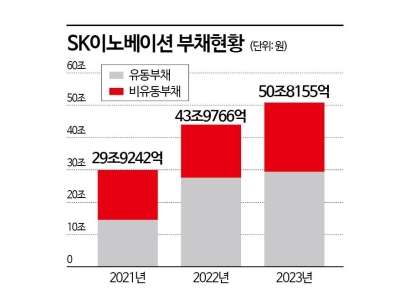 SK이노, 1년 내 갚아야 하는 부채만 30조…벅찬 '배터리' 살리기
