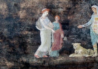 신화의 인물이 살아 숨쉰다…폼페이서 2천년전 벽화 발견