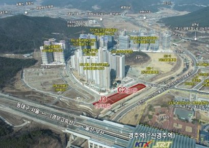 KTX경주역세권신도시 근생·주차장용지, 전필지 완판