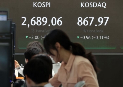 기관·외국인 '팔자'…코스피, 2720선대로 밀려