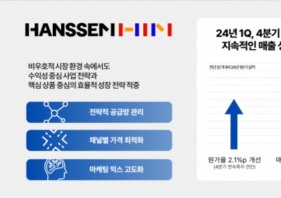한샘, 4분기 연속 흑자…턴어라운드 돌입