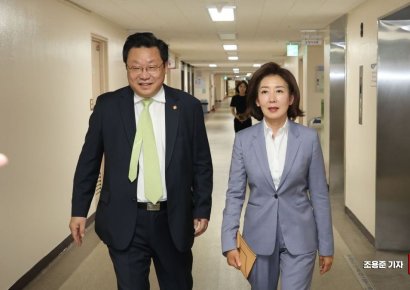 [포토] 저출산고령위원회 방문한 나경원 전 부위원장