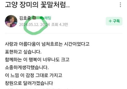 뺑소니 내고는 팬들에게 "안전 귀가하세요"…김호중 글에 누리꾼 공분