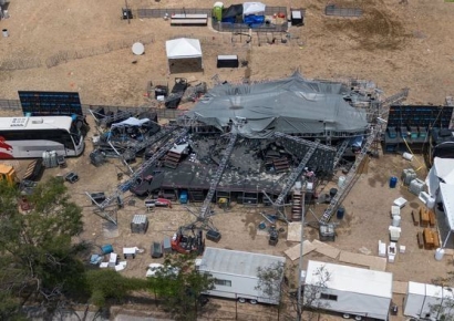 갑작스런 돌풍에 '와르르'…멕시코 대선 유세장 붕괴