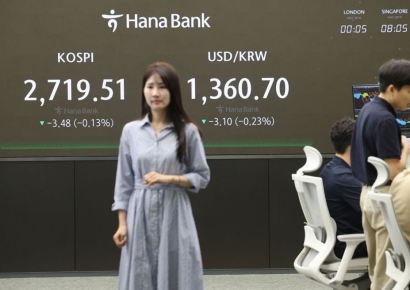 코스피, 외국인 매수세로 상승 반전…2728.54 