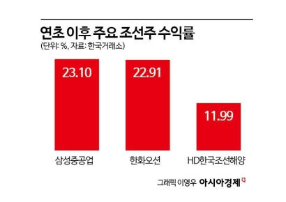 조선株 계속 간다…"상승 항로 이상無"