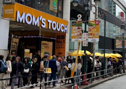 일본 안착한 맘스터치 직영 1호점, 40일 만에 매출 1억엔