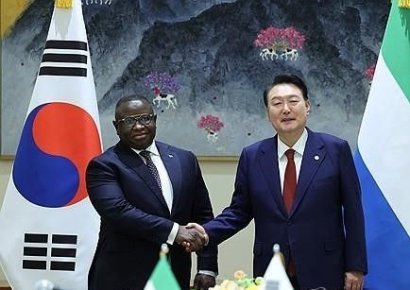 尹, 한·아프리카 정상회의 돌입…시에라리온과 정상회담