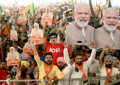 “모디 압승” 출구조사에...인도 증시·채권 다시 들썩?