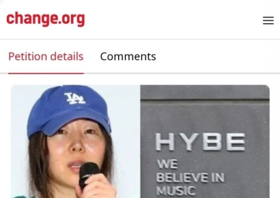 "하이브서 떠나라" 민희진 퇴사 촉구 국제 청원 등장