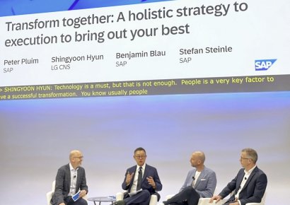 현신균 LG CNS 대표, SAP 경영진과 '혁신 전략' 논의