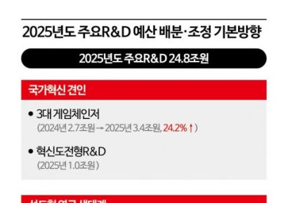 내년 주요 R&D 예산 역대 최대 24.8조