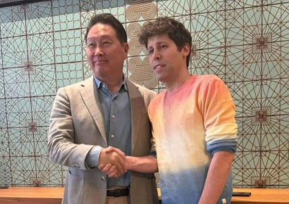 최태원 회장 “힘이 난다”…5개월 만에 샘 올트먼 재회