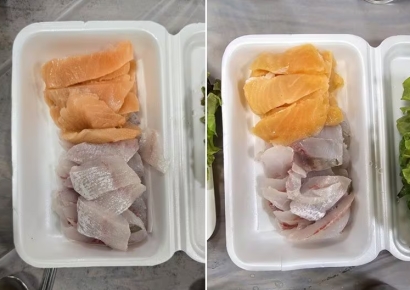 '바가지 논란' 부산 횟집 "양 많이 준 것…냉동 아닌 숙성회" 반박