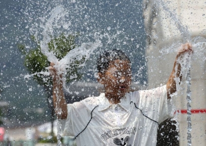 [포토] 폭염 탈출