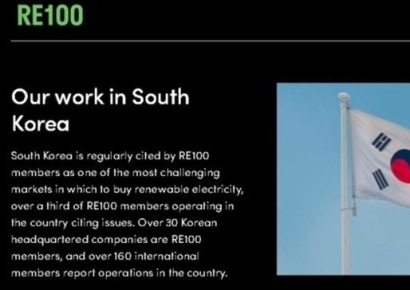 뒤집힌 태극기에 '독도'는 일본 영토로…RE100 홈페이지 논란