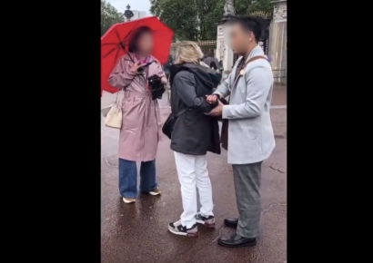 "요원 아니야?"…英 왕궁서 소매치기 잡은 관광객 영상 화제