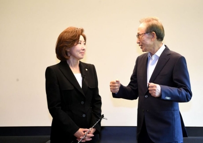 MB, 나경원 만나 "당정 힘 모아야…분열되면 안 돼"