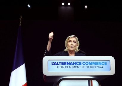 프랑스 총선 1차투표서 극우당 1위 예상…수세 몰린 마크롱 