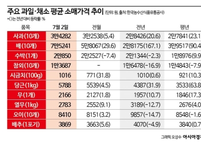 '히트플레이션' 공포 확산…요동치는 채소 물가
