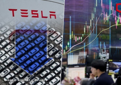"최악 지났다" 예상 웃돈 테슬라 차량 인도량…주가 10% 급등(종합)