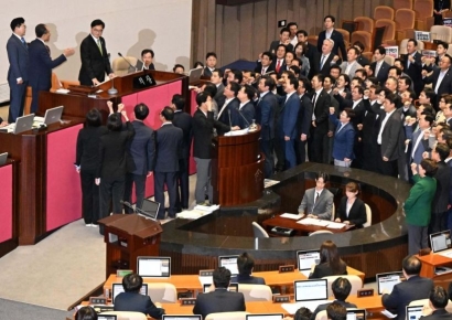 '채상병특검법' 본회의 통과…여야 극한갈등 국회 개원식 연기(종합)