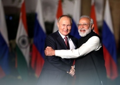 정상회담 가진 푸틴·모디…우크라 문제·경제 협력 방안 논의  