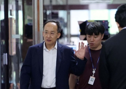 [포토] 국회로 출근하는 추경호 원내대표