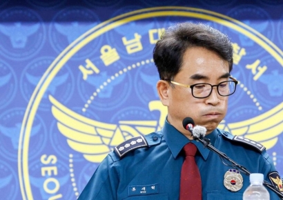 [포토] 시청역 사고 수사 브리핑 나선 류재력 남대문경찰서장